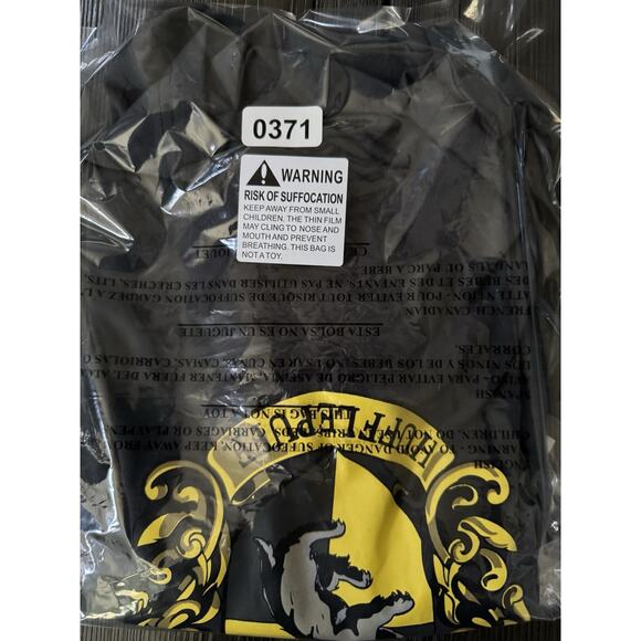 Harry Potter Hufflepuff Crest V Neck Dark Grey Fantasy Wizarding World Magical L - Picture 6 of 9